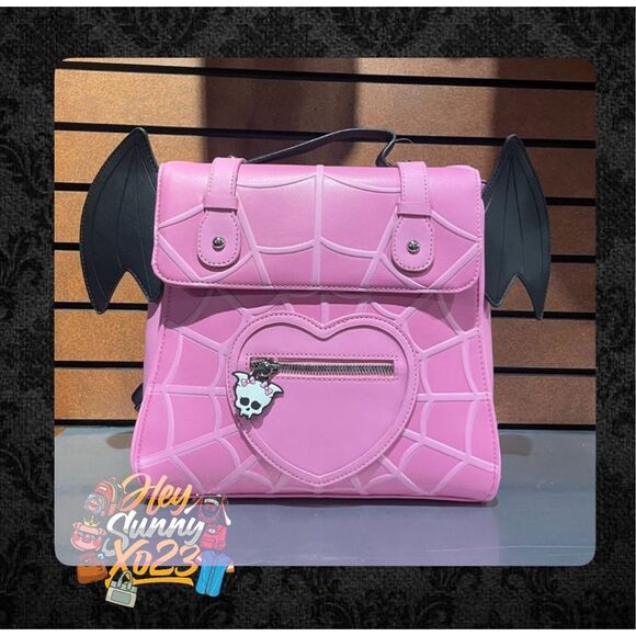 Monster High Draculaura Skullette Bat Wings Mini Backpack - Picture 1 of 5